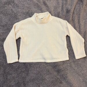Old Navy Ivory Knit Mock Turtleneck Sweater